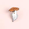 Alloy Trendy Unisex Halloween Brooch With Geometric Pumpkin Face And Features Witch
