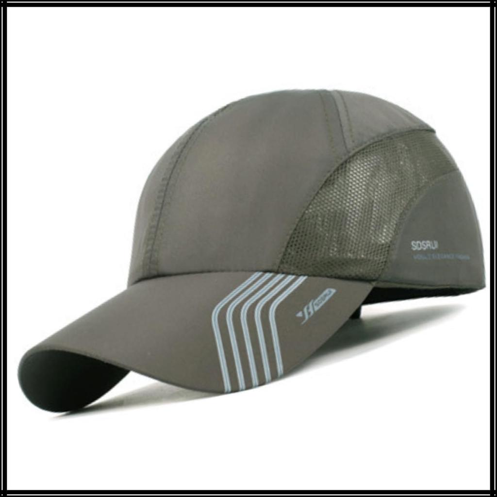 White Fang Sun UV CZA073 Kappe, Hut, Hut, Schutz, Netz, Atmungsaktiv, Radfahren, Laufen, Herren (Schwarz)