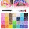 Multicolor Resin Rhinestone Kit Sparkling Bedazzling Rhinestones  for Makeup Accessories
