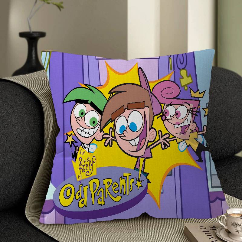 Cartoon The Fairly OddParents Pillow Gift Home Office Decoration Bedroom Sofa Car Cushion Cover Case 45x45