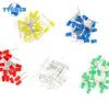 50/60/100PCS 5mm LED Diode White Yellow Red Green Blue Assorted Kit DIY LEDs Light Emitting Set Electronic Diy Kit