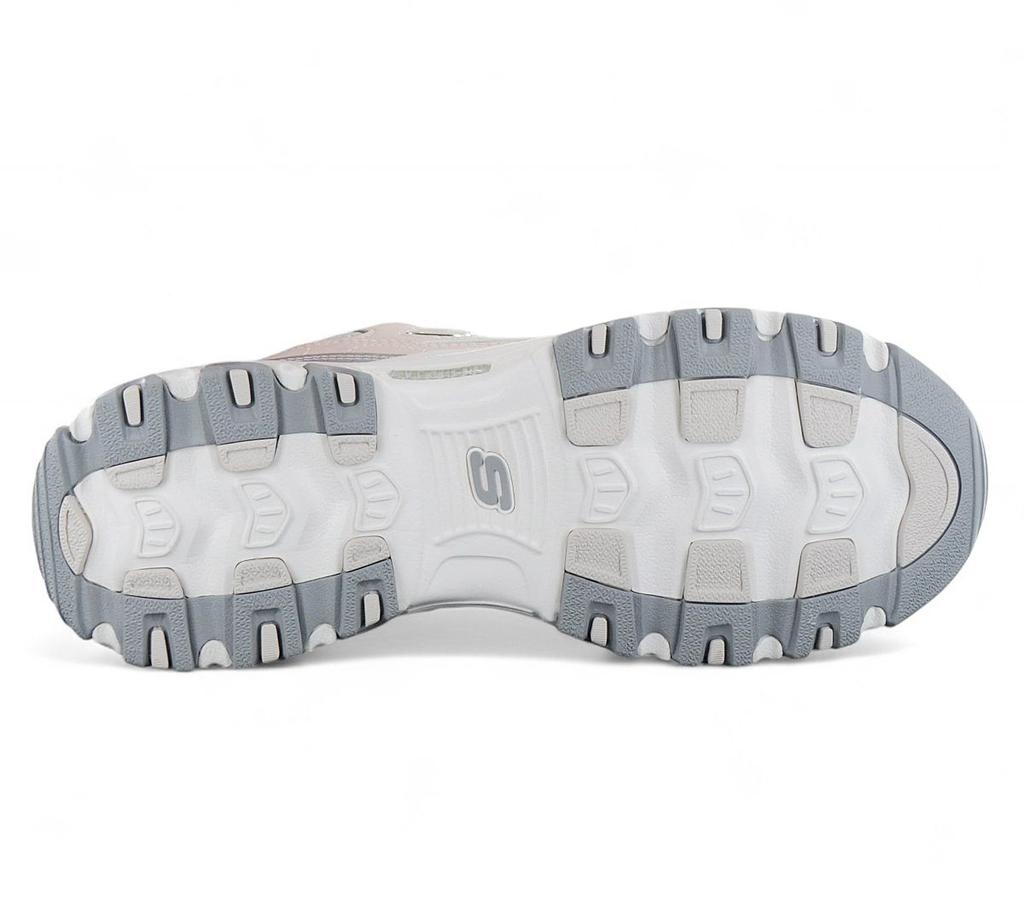 Skechers D Lites - Chromatic - Damen Sneakers Schuhe Beige-Silber 150246-NTSL ORIGINAL