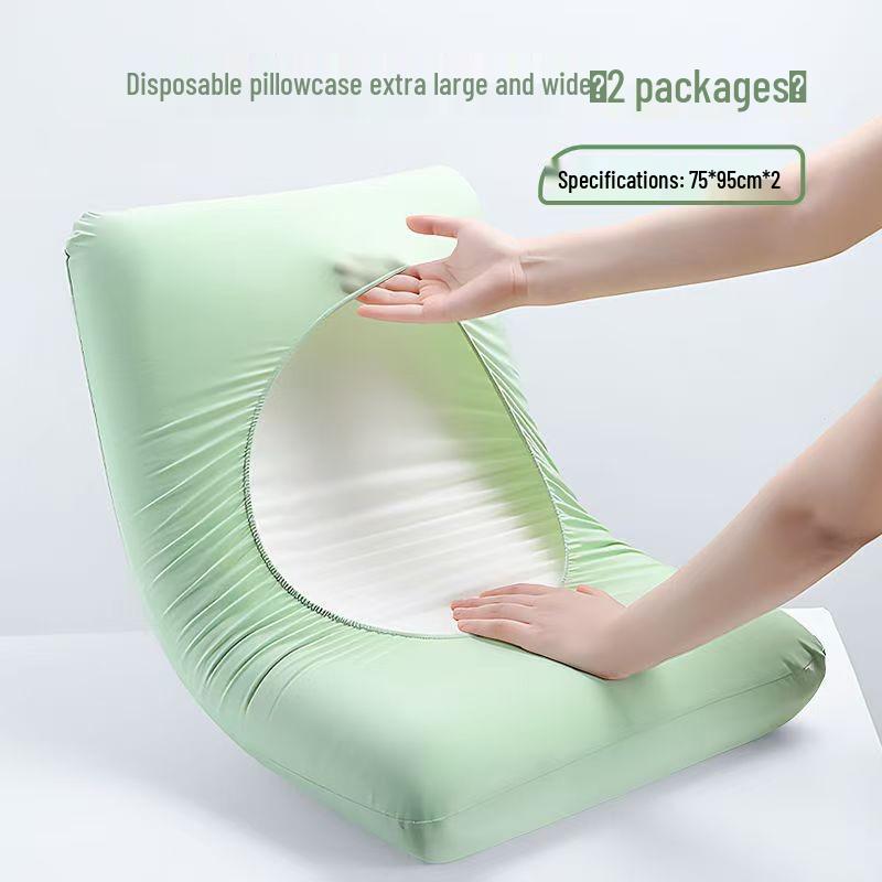 Przyjazny w podróży jednorazowy antybakteryjny poszewka na poduszkę - Gruba, bez prania, uniwersalne dopasowanie, bezpieczna dla skóry, osłona przeciwbrudna na łóżka hotelowe