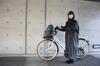 SAGISAKA New Backpack Raincoat for Free Size Bicycles, Black,