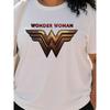 European size Justice League Women'S Wonder Woman Logo Graphic T-Shirt - L-5XL, All-Season Comfort Casual Crew Neck Short Sleeve