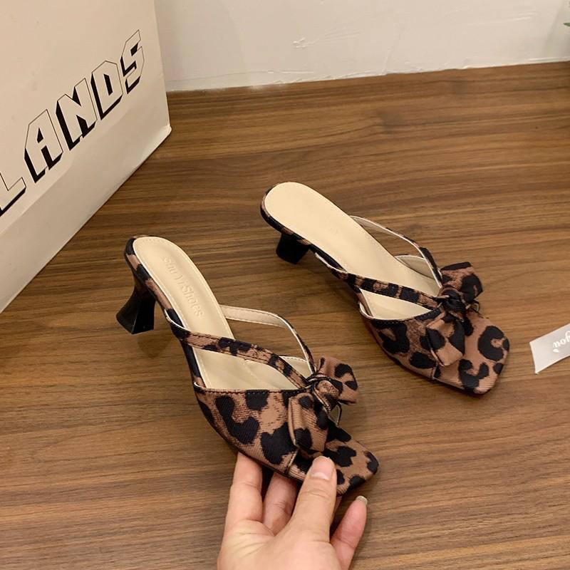 2026 New Women Vacation Sandals Fashion Open Toe High Heels Shoes Ladies Casual Butterfly-knot Dress Shoes Zapatos De Mujer