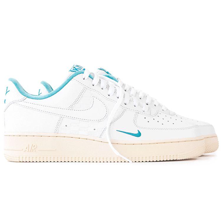 Kith x Nike Air Force 1 Low Hawaii Men Sneakers White Blue-Lagoon Aloe-Verde DC9555-100