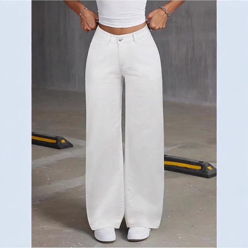 Bestselling High-Waisted Straight Loose Fashion Women's Denim Jeans - Global Style