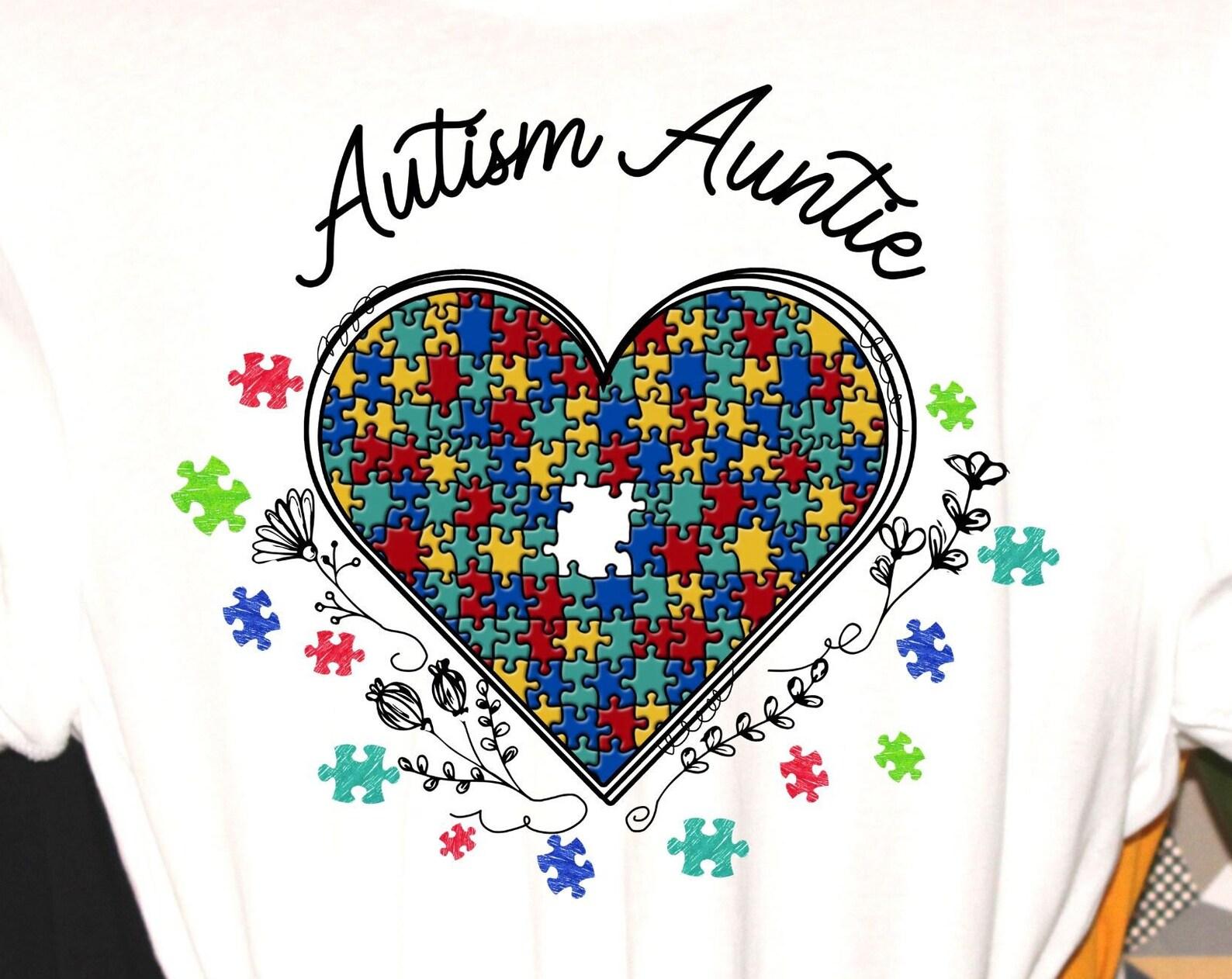 Autism Auntie, autism tshirt, autism shirt, autism awareness, autism ally, autism auntie tee S