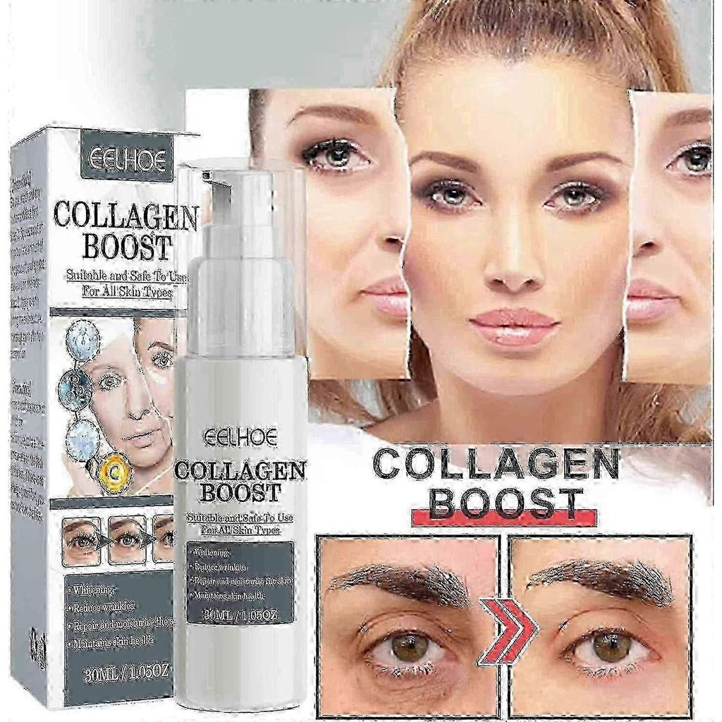 3PCS Collagen Boost Anti Aging Serum Set, Collagen Anti-Wrinkle Cream, Firming & Hydrating, Reduces Fine Lines & Wrinkles, for Men & Women