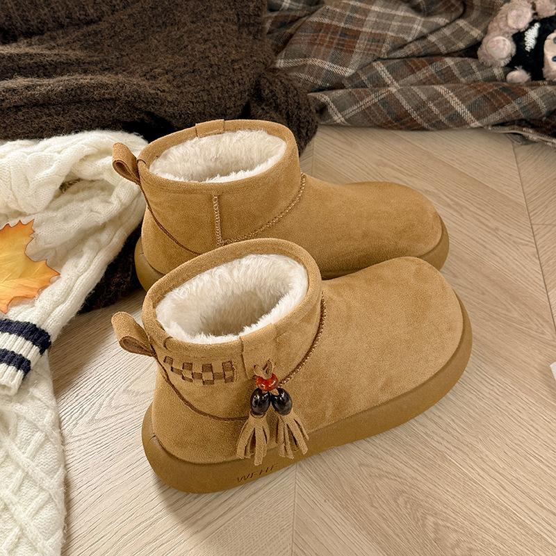 

Женские зимние легкие теплые дутые сноубутсы на толстой подошве, нескользящие, износостойкие, повседневные кроссовки, хлопковые ботинки 40 малиновый