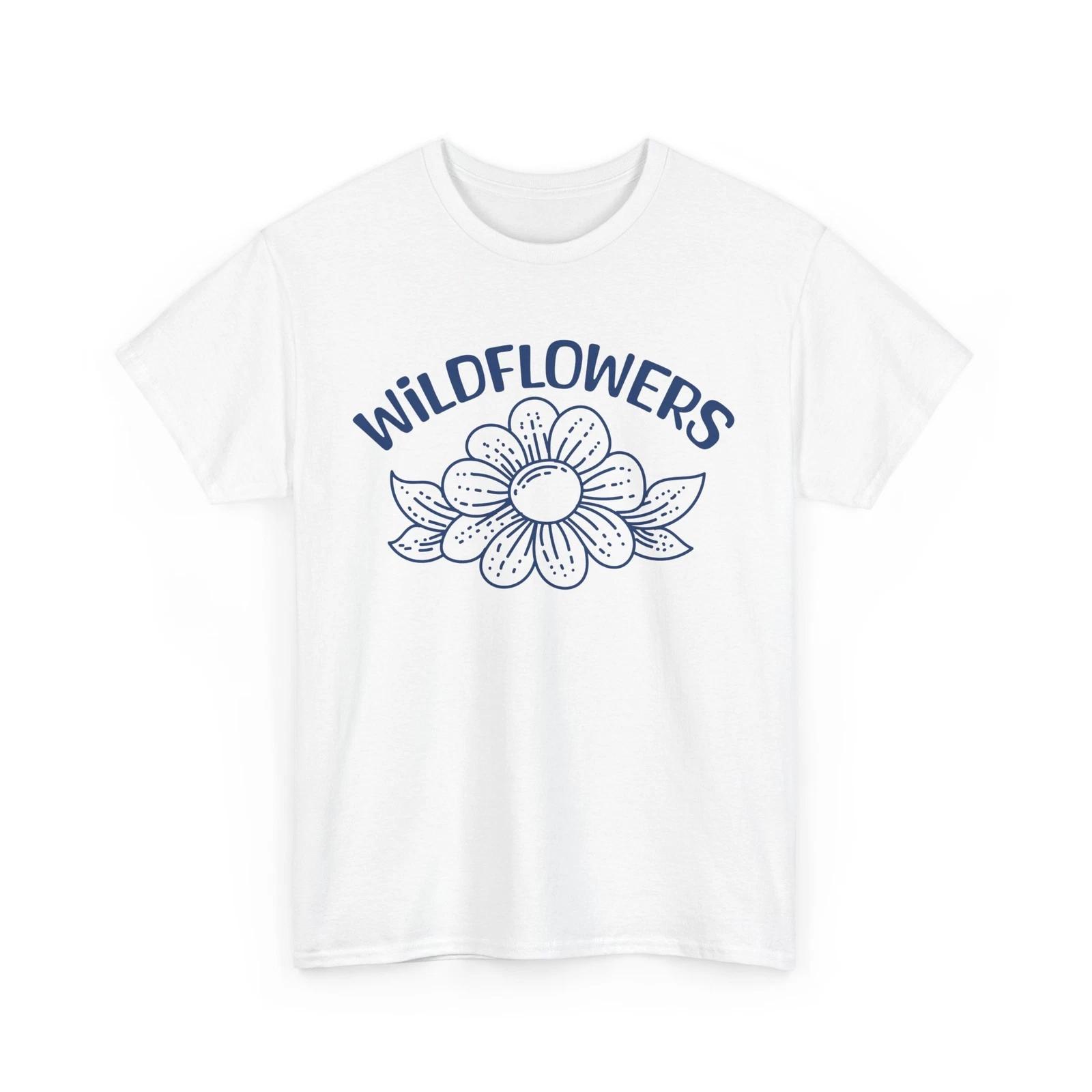 Wildflowers Shirt | Springtime Aesthetic T-Shirt | Flowers & Sunny Days Tee 4XL