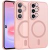 Hülle für Samsung Galaxy A37 5G, mit Magnetring und Kameraschutz - Rosa