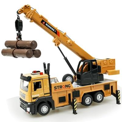 YoXinKau Construction Vehicle Toy, Alloy Construction Vehicle with Light and Sound Effects, Perfect for Indoor Play, Sand Play, Birthdays, Christmas,