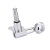 Hollow Handle Tuning Pegs Locking Machine Heads for Acoustic Electric Guitar (Silver 6R)