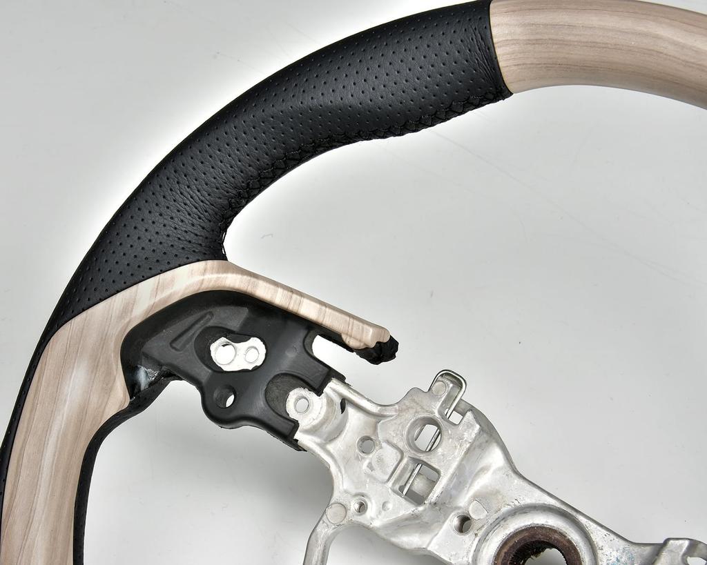 LANBO Original Steering Wheel Type II White Wood [Harrier MXUA/AXUH80/85]