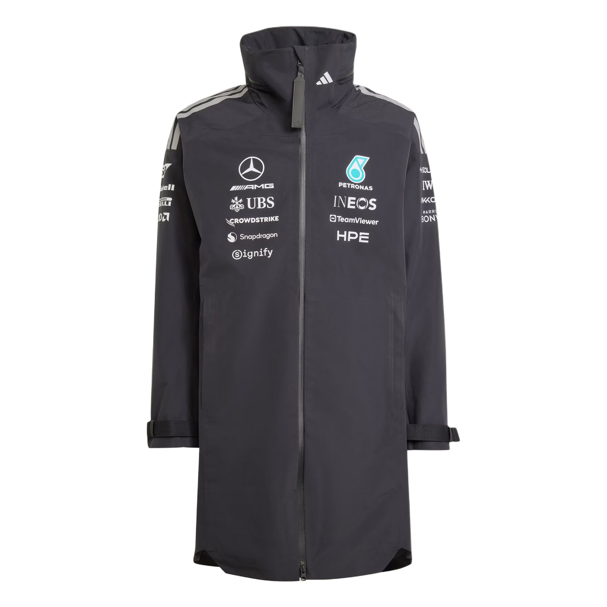 

Adidas MERCEDES AMG PETRONAS FORMULA 1 TEAM RAIN PARKA Coat Men s KF6051 XL