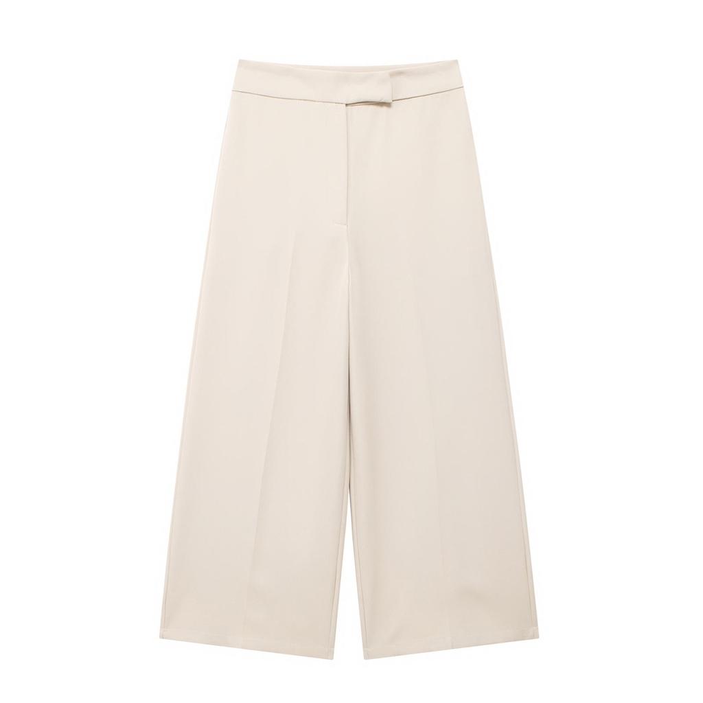 Damenmode Sommer 2024: Vielseitige High-Waist Wide-Leg Hose