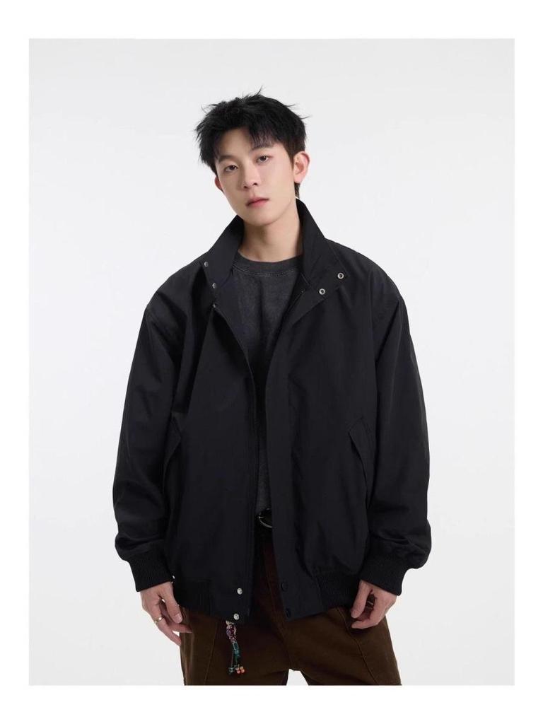 2025 Spring/Autumn Men's Cool Pique Jacket - High Street Trend, Hong Kong, Japanese Harajuku, Korean Style.