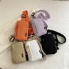 2025 new shoulder messenger bag mini lightweight and simple small satchel mobile phone bag men's fanny pack sports breast bag