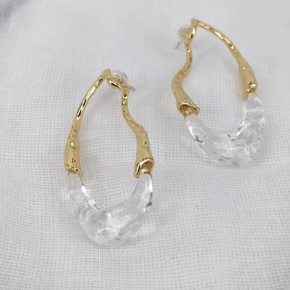 Große Unregelmäßige Ohrringe Metall Piercing Ohrschmuck Übertrieben Modern Schmuck Frauen