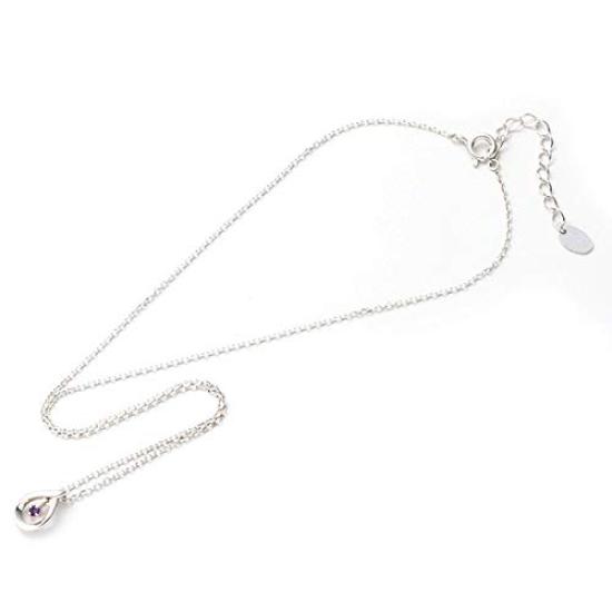 February Birthstone Amethyst Eternal Silver Necklace 4℃ Women's (111814121801)