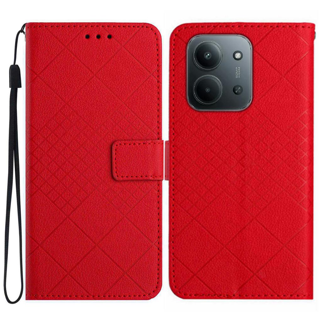 Pro Xiaomi Redmi 15C 5G (EU) (173 mm)/15C 4G (EU) (173 mm) Pouzdro Peněženka Potisk PU Kůže Vyklápěcí Folio Kryt na Telefon