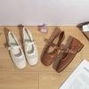 Autumn New Single Shoes Women's Niche Weaving Italian Style High-end Temperament Retro Women's Shoes Soft-soled Mary Jane Shoes