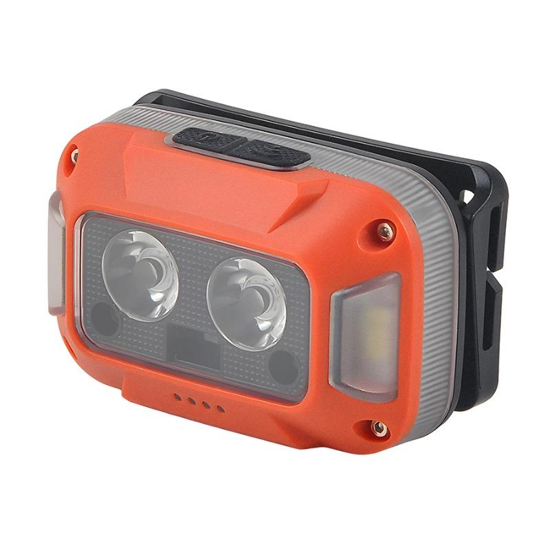 Outdoor Strong Light Headlight LED Rechargeable Work Lamp Head Wearing Light Cycling Sensor Night Fishing Running Light Type-C Charging