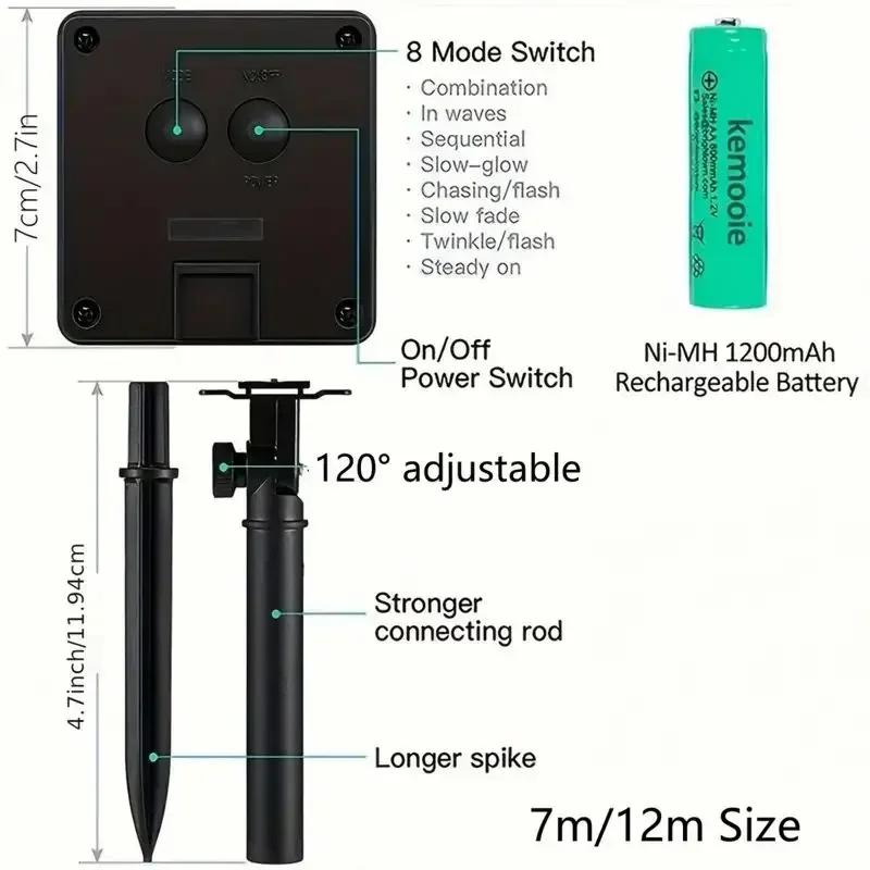 Solar String Light 300/200/100/50 LED Fairy Light Outdoor Waterproof Copper Wire Twinkle Lamp For Home Garden Christmas Decor