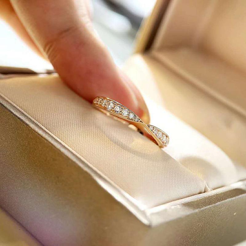 Simple And Stylish Wedding Ring, Mobius Ring Couple Ring, Couple Simulation Trend Engagement Ring