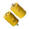 Marvine Shore Power Adapter 15Amp Male To 30Amp Locking Female with LED Indicator Home Use To 30Amp 5-15P L5-30R (15Amp Locking)