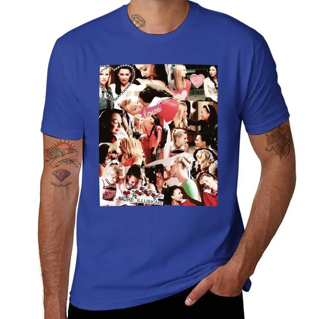 Glee - Brittana Collage T-Shirt Cute Tops Customs Men's T-shirt
