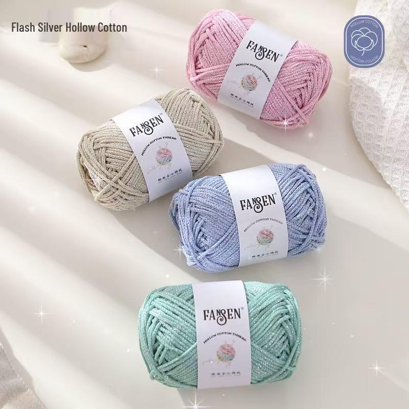 Silver Thread Shredded Butterfly Wool Shoulder Bag DIY Kit