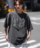 [VERBESSERT] [SEITENSTÄNDER] Drip Logo Herz Pigment Kurzarm-T-Shirt