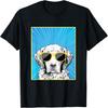 Golden Retriever Portrait Pop Art Dog Lovers Men Women Kids T-Shirt