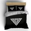Geometric Triangle Three-Piece Decor Set Soft Comfortable Duvet Cover Bedding Set Included 1*Duvet Cover & 2*Pillowcases, Gift
