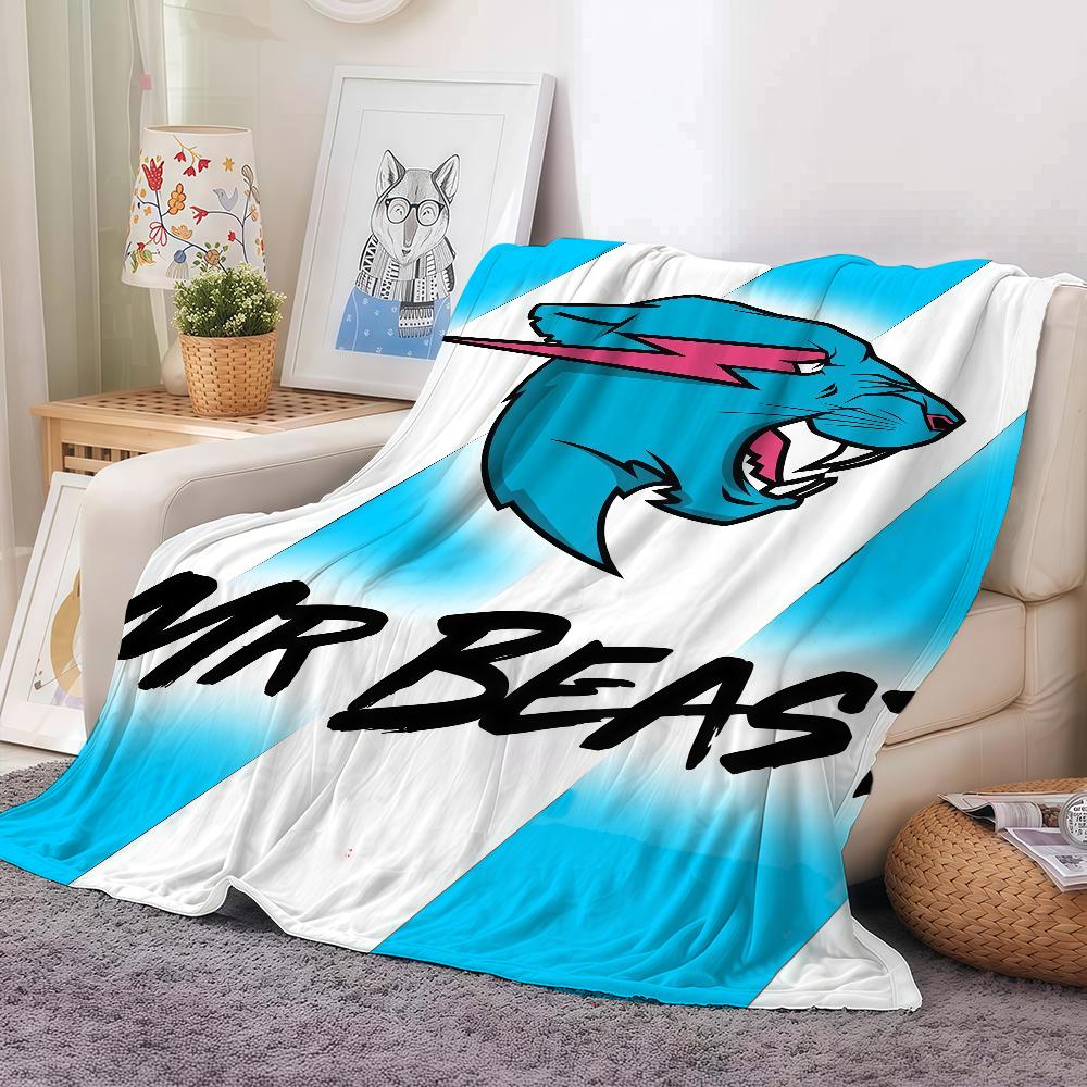 

Vlogger M-mrbeast Blanket Warm And Soft Suitable For Bedroom Living Room Sofa Bed Office Travel Camping 40x50in