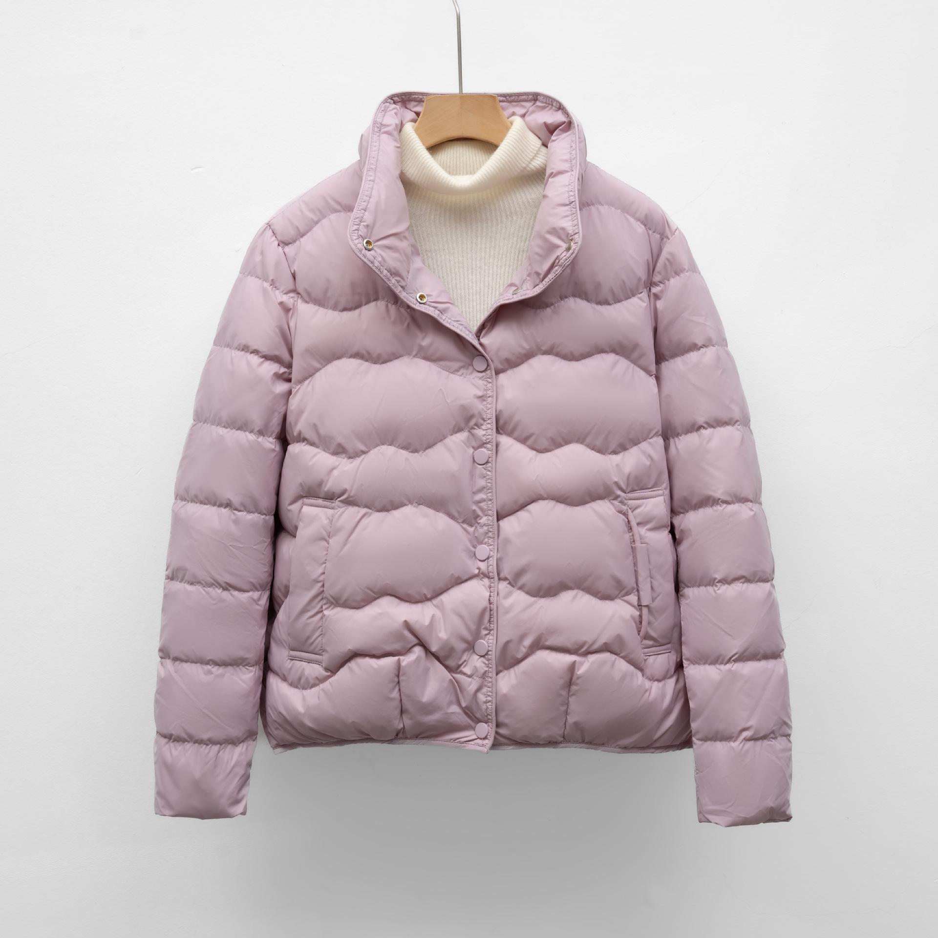 

МОДА Новая куртка-пуховик для женщин, новый национальный стандарт 90 пух, простая свободная повседневная модная новая куртка, трендовая одежда для хлеба, одежда XL светло-фиолетовый