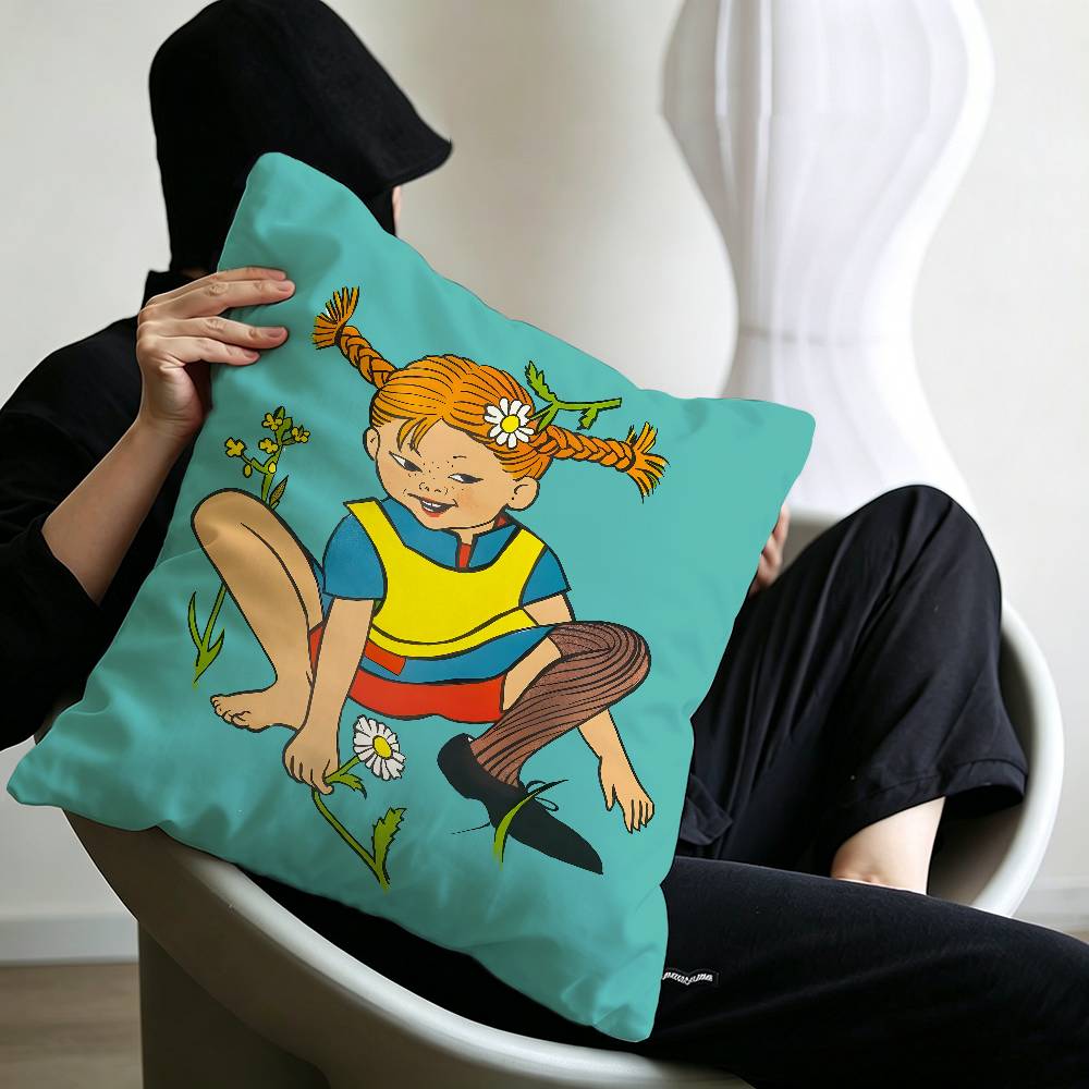 pPippi Longstocking Pillow Cover Design cushion Cover decor Holiday Decorati