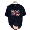 Trendy Brand Short-Sleeved Pure Cotton Men'S Printed T-Shirt Trendy Men'S And Women'S Versatile Round Neck T-Shirt Men'S
