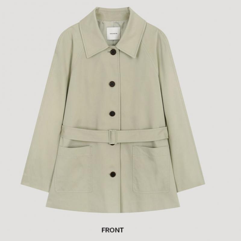 [She S miSS] Belted Half Trench Coat Swwbyo12040