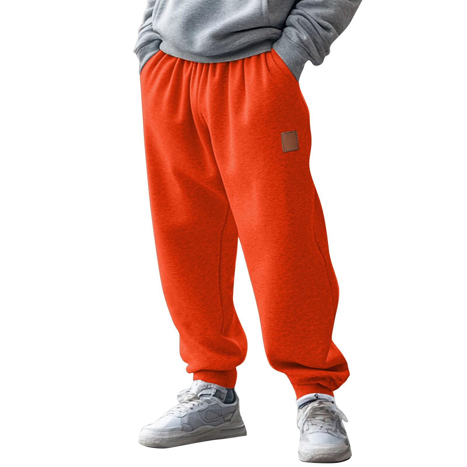 

Men s Solid Color Loose Fitting Sweatpants Men s Casual Fashion Sweatpants XL красный