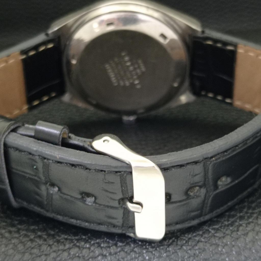 USED VINTAGE CITIZEN AUTOMATIC 8200 JAPAN MENS ARABIC BLUE DIAL WATCH A434865-2 R123-a434865