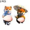 Cute Puppy 3D Belly Puffy Stickers DIY Soft Belly Squeezable Kitty Stickers Phone Case Decoration Children's Toy Birthday Gift