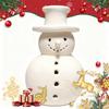 Resin Snowman Artificial Fake Chrismas Decoration Paint Snowman For Porch Table Kitchen