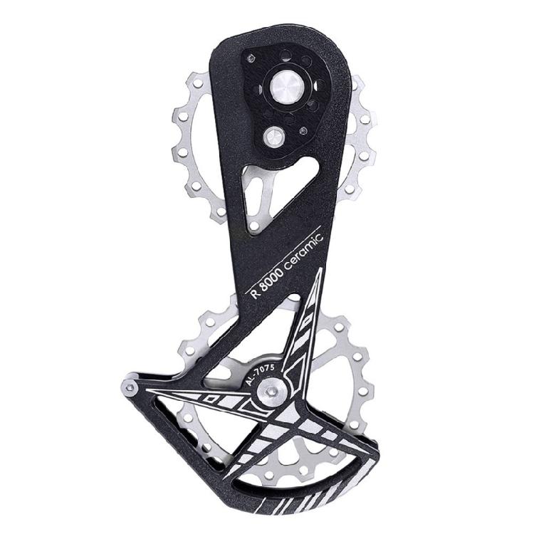 Low Frictions 16T Bike Rear Derailleur Pulley Systems, Aluminum with Ceramic Bearing for R8000 R8800 5800 Climbing Ease