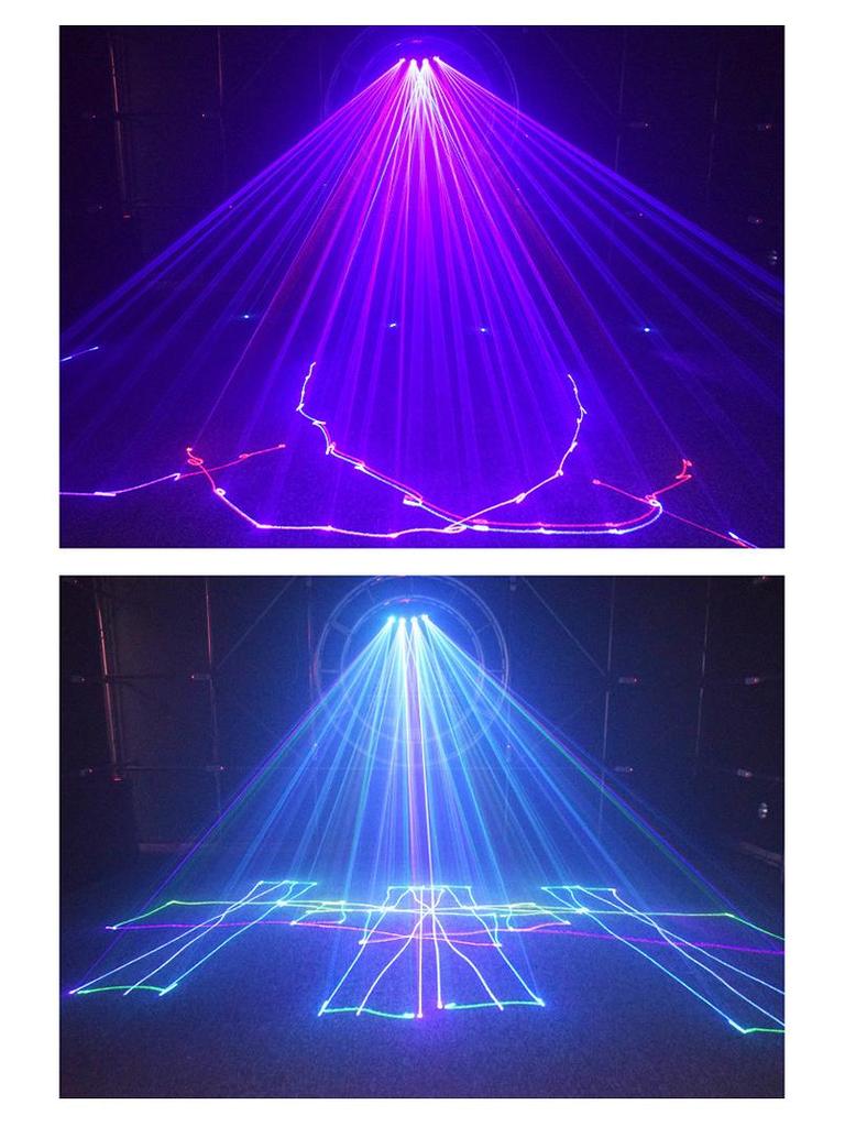 4-Eye Dynamic Full-Color Laser Light Bar for Stage and Private Room Lighting