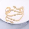 Retro Greek Roman Open Ended Snake Shape Bracelet Armband Upper Arm Cuff Armlet Festival Bridal Bikini Dance Jewelry