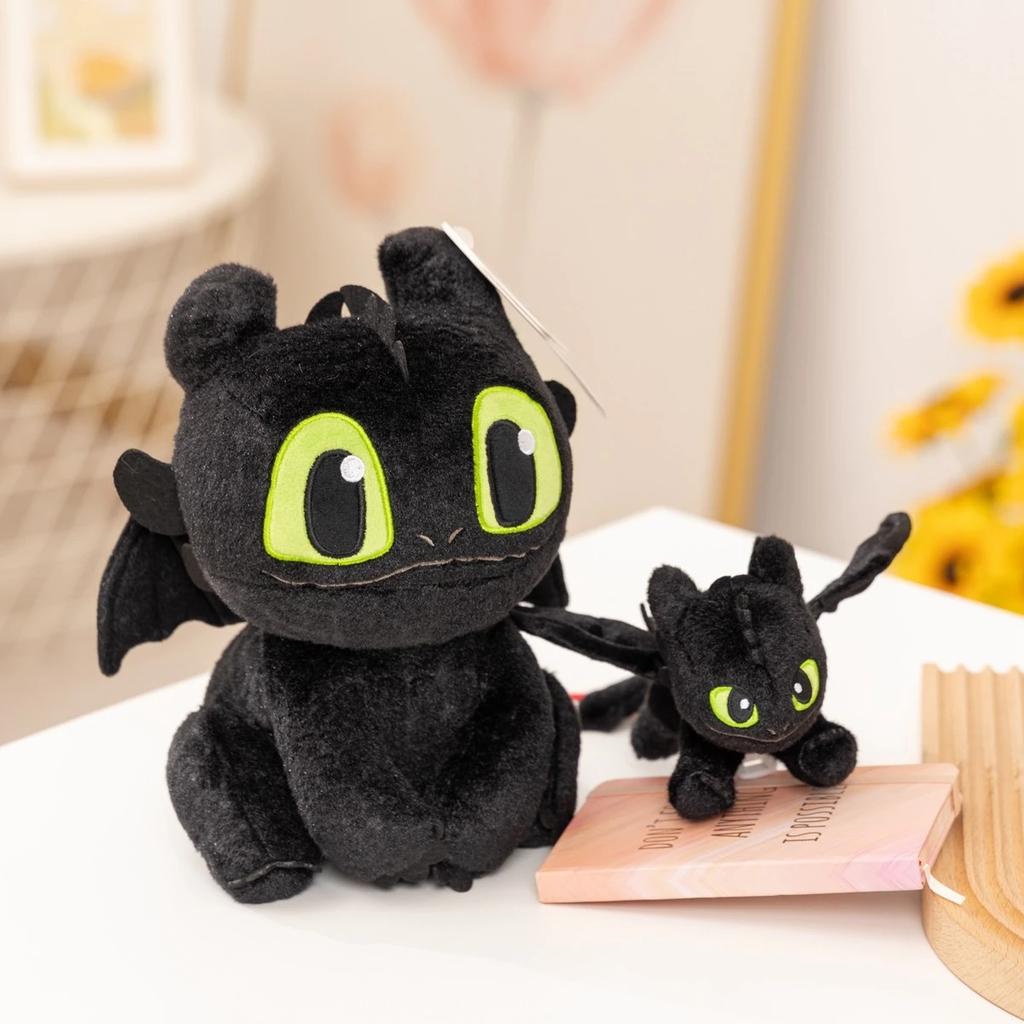 Potdemiel With Tag How To Train Your Dragon Plushies Stuffed Anime Night Fury Doll Plush Toy Cartoon Black Dragon Xmas Gifts